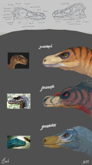 Atrociraptor nest paleo-art